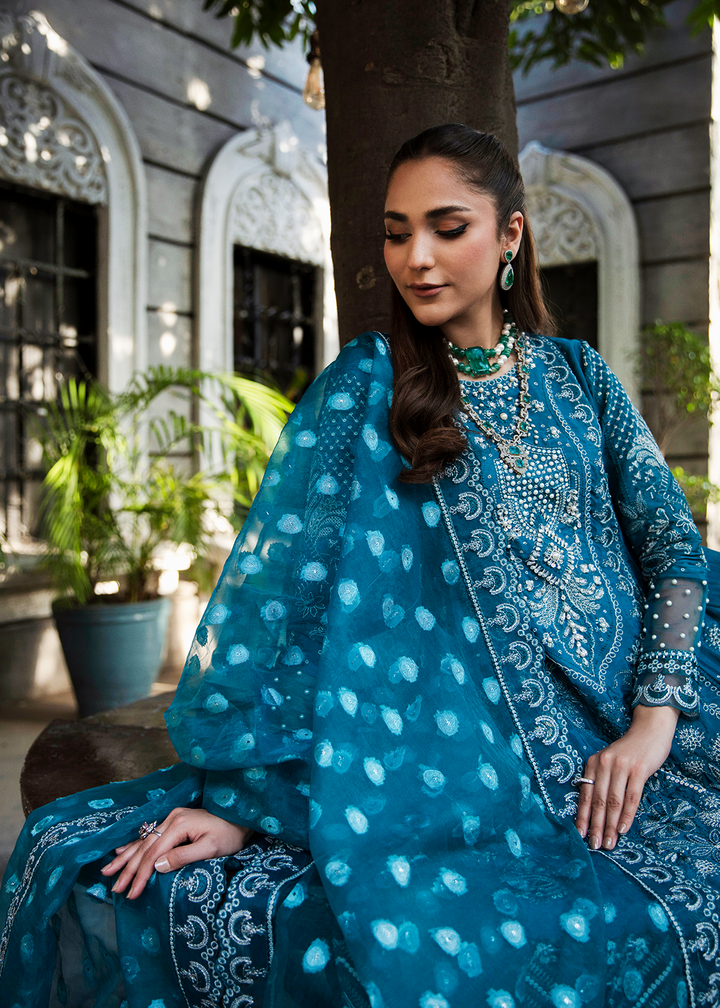 Maria Osama Khan | Rang e Noor Eid Edit | Neel Kamal by Designer Maria Osama Khan - House of Maryam - Pakistani Designer Ethnic Wear in {{ shop.shopifyCountryName }}