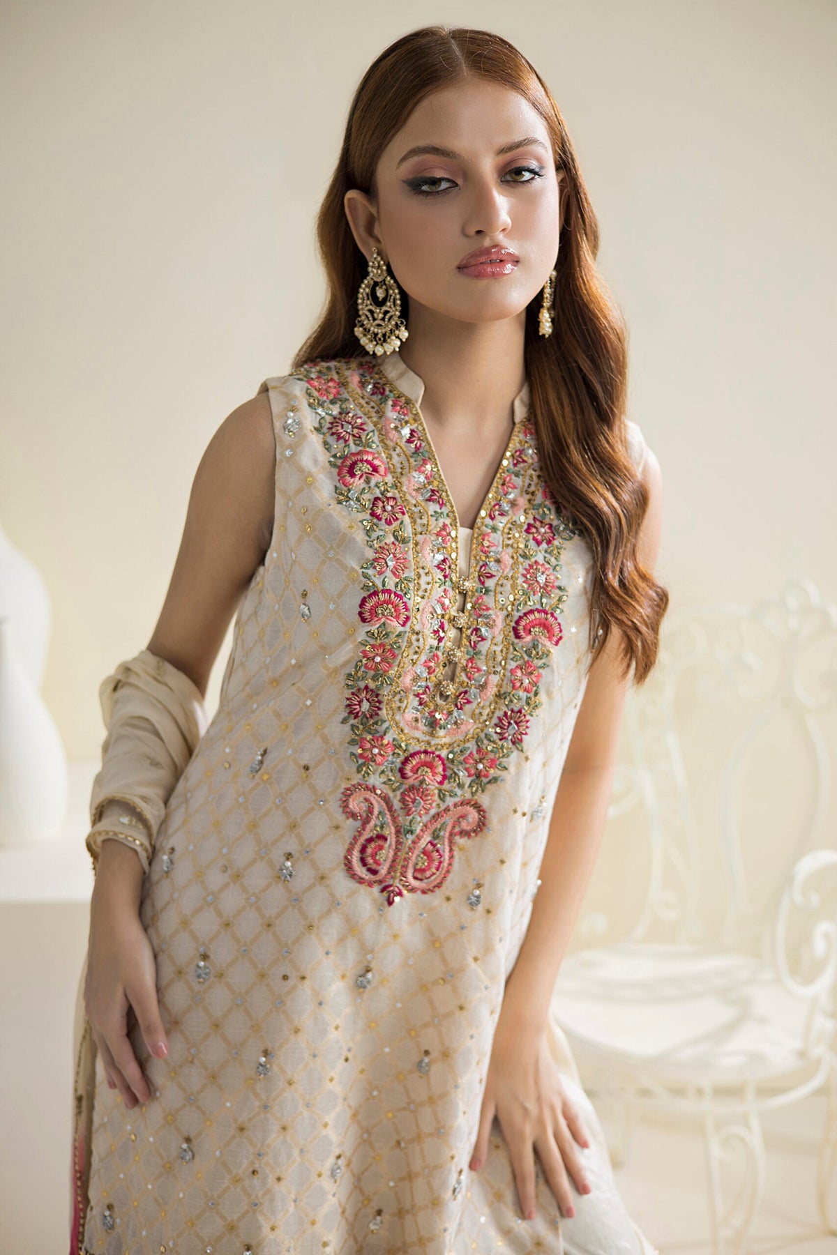 Farhat Jahan | Luxury Pret | Chaandni -  Farhat Jahan Formal - Original Designer Dress - House of Maryam