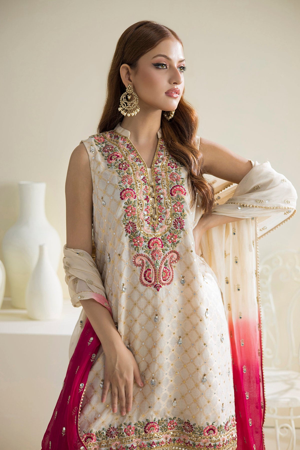 Farhat Jahan | Luxury Pret | Chaandni -  Farhat Jahan Formal - Original Designer Dress - House of Maryam