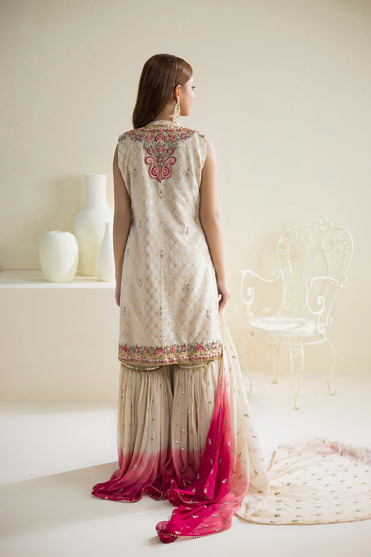 Farhat Jahan | Luxury Pret | Chaandni -  Farhat Jahan Formal - Original Designer Dress - House of Maryam