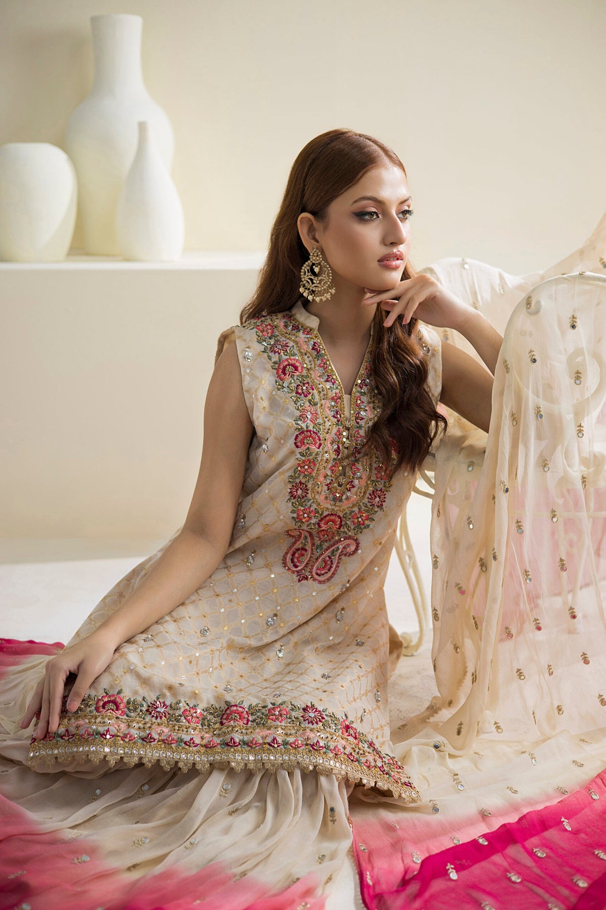 Farhat Jahan | Luxury Pret | Chaandni -  Farhat Jahan Formal - Original Designer Dress - House of Maryam