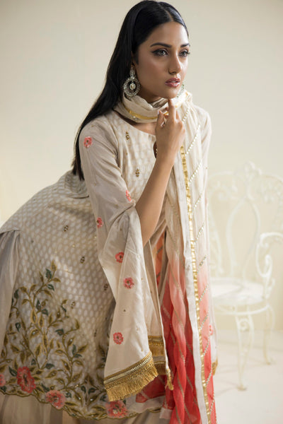 Farhat Jahan | Luxury Pret | Qainaat -  Farhat Jahan Formal - Original Designer Dress - House of Maryam
