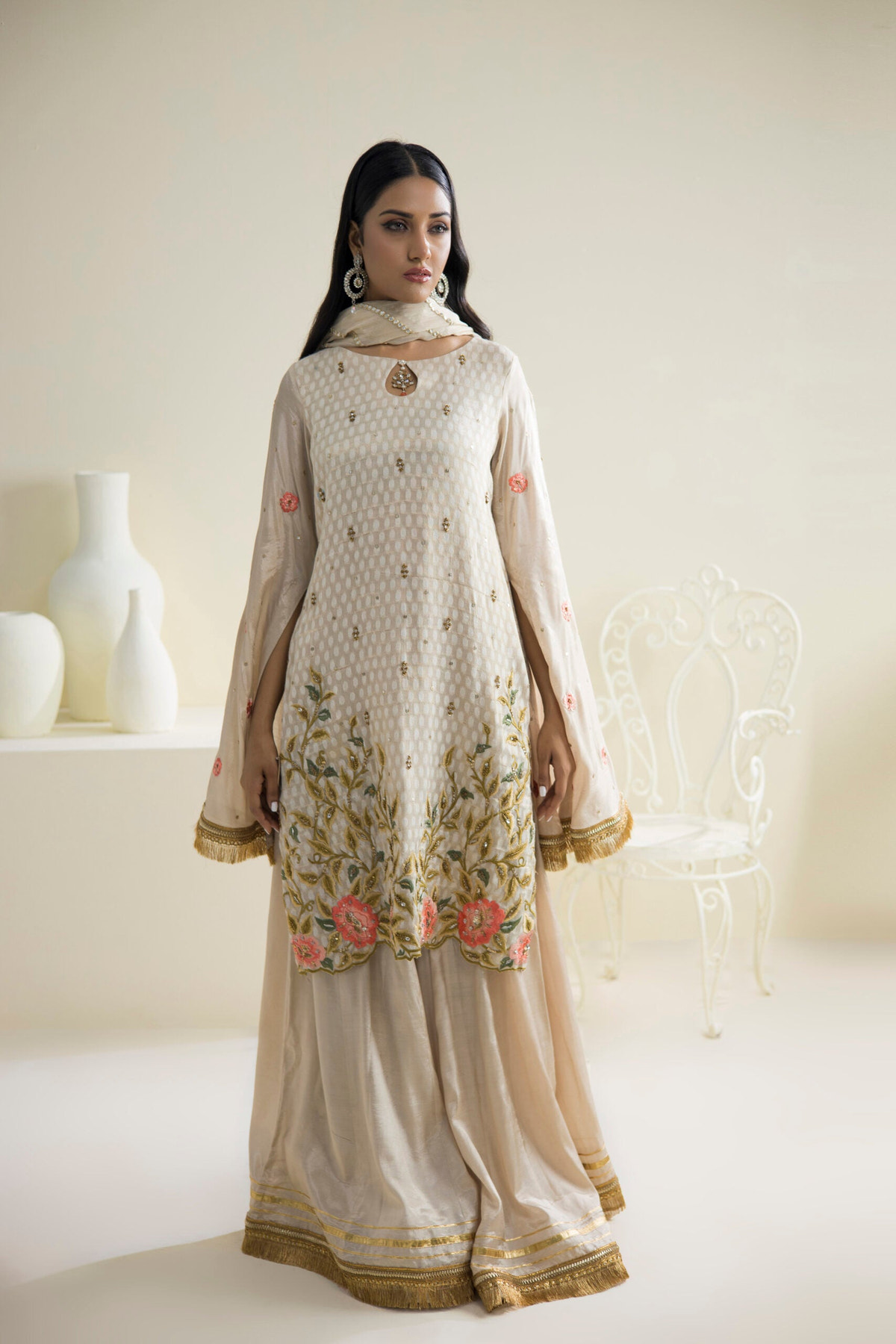 Farhat Jahan | Luxury Pret | Qainaat -  Farhat Jahan Formal - Original Designer Dress - House of Maryam