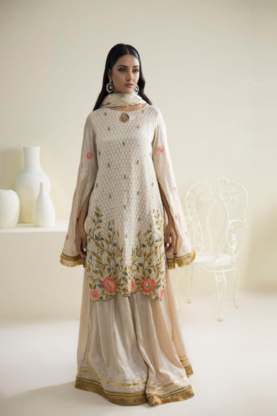 Farhat Jahan | Luxury Pret | Qainaat -  Farhat Jahan Formal - Original Designer Dress - House of Maryam