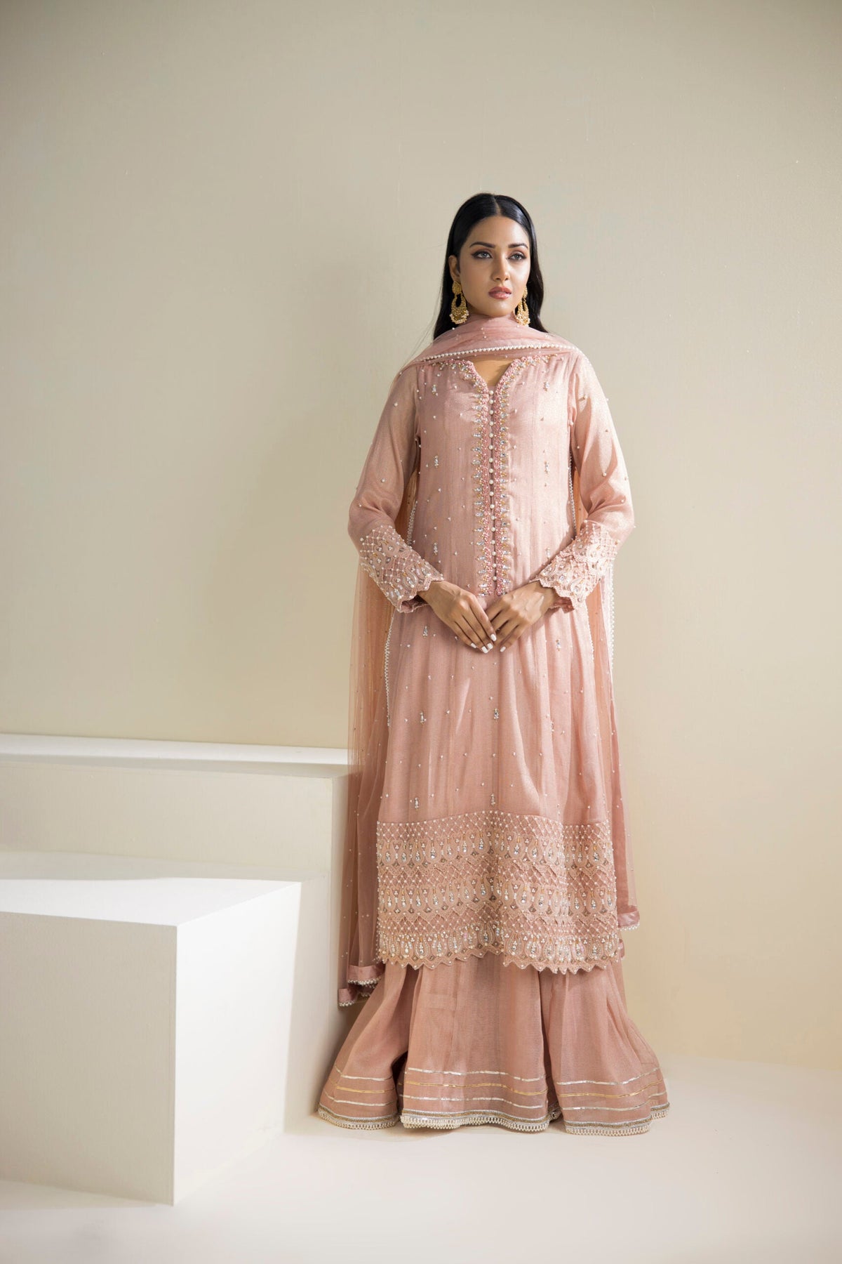 Farhat Jahan | Luxury Pret | Kiran -  Farhat Jahan Formal - Original Designer Dress - House of Maryam
