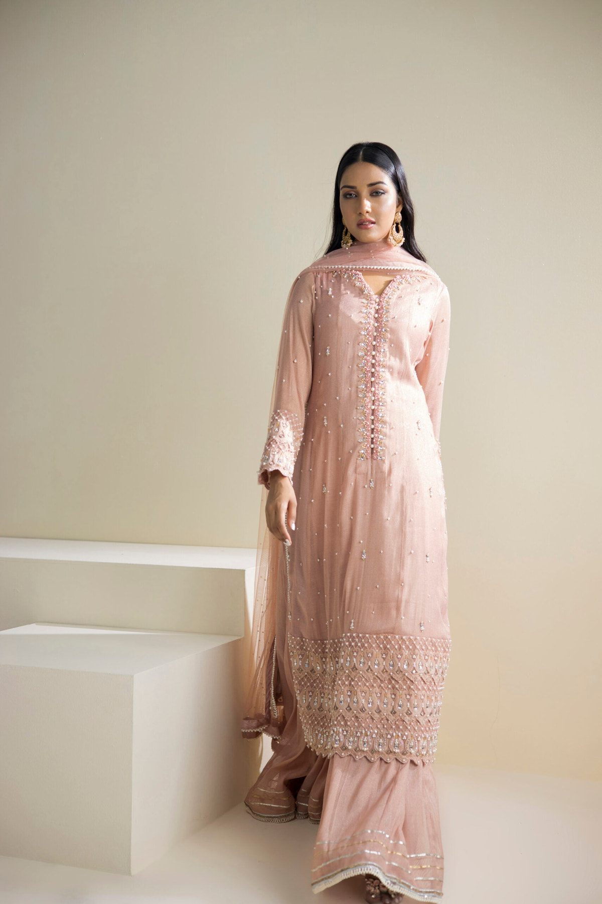 Farhat Jahan | Luxury Pret | Kiran -  Farhat Jahan Formal - Original Designer Dress - House of Maryam