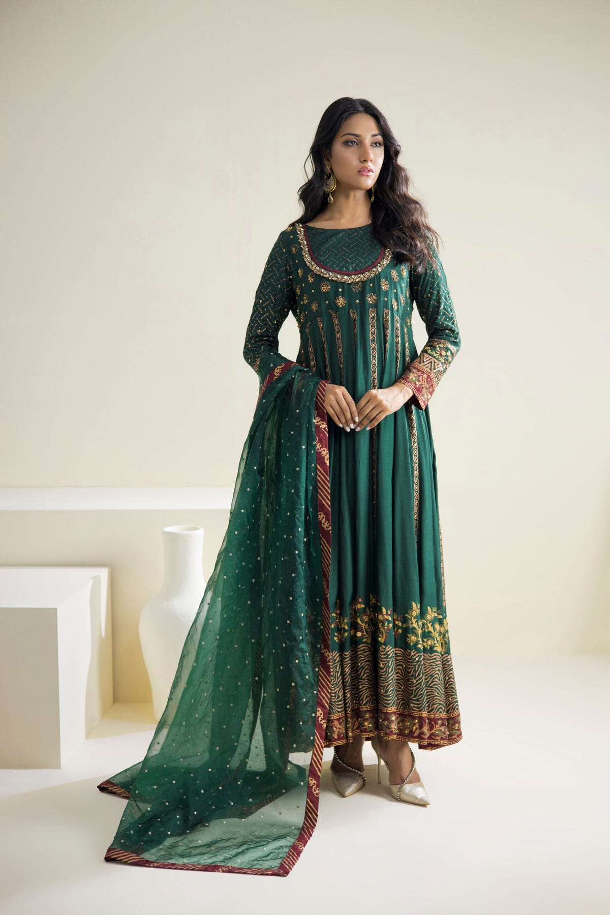 Farhat Jahan | Luxury Pret | Reyah -  Farhat Jahan Formal - Original Designer Dress - House of Maryam