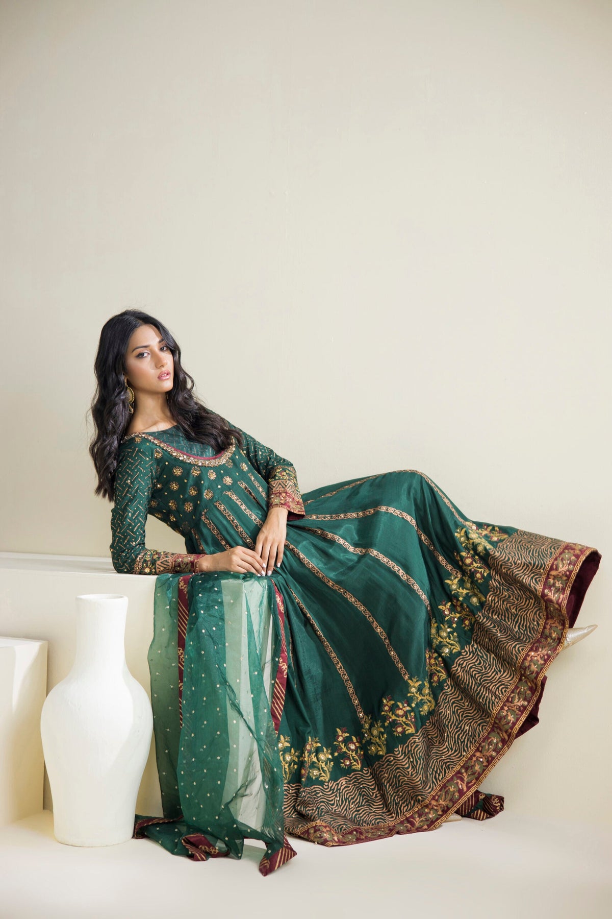 Farhat Jahan | Luxury Pret | Reyah -  Farhat Jahan Formal - Original Designer Dress - House of Maryam