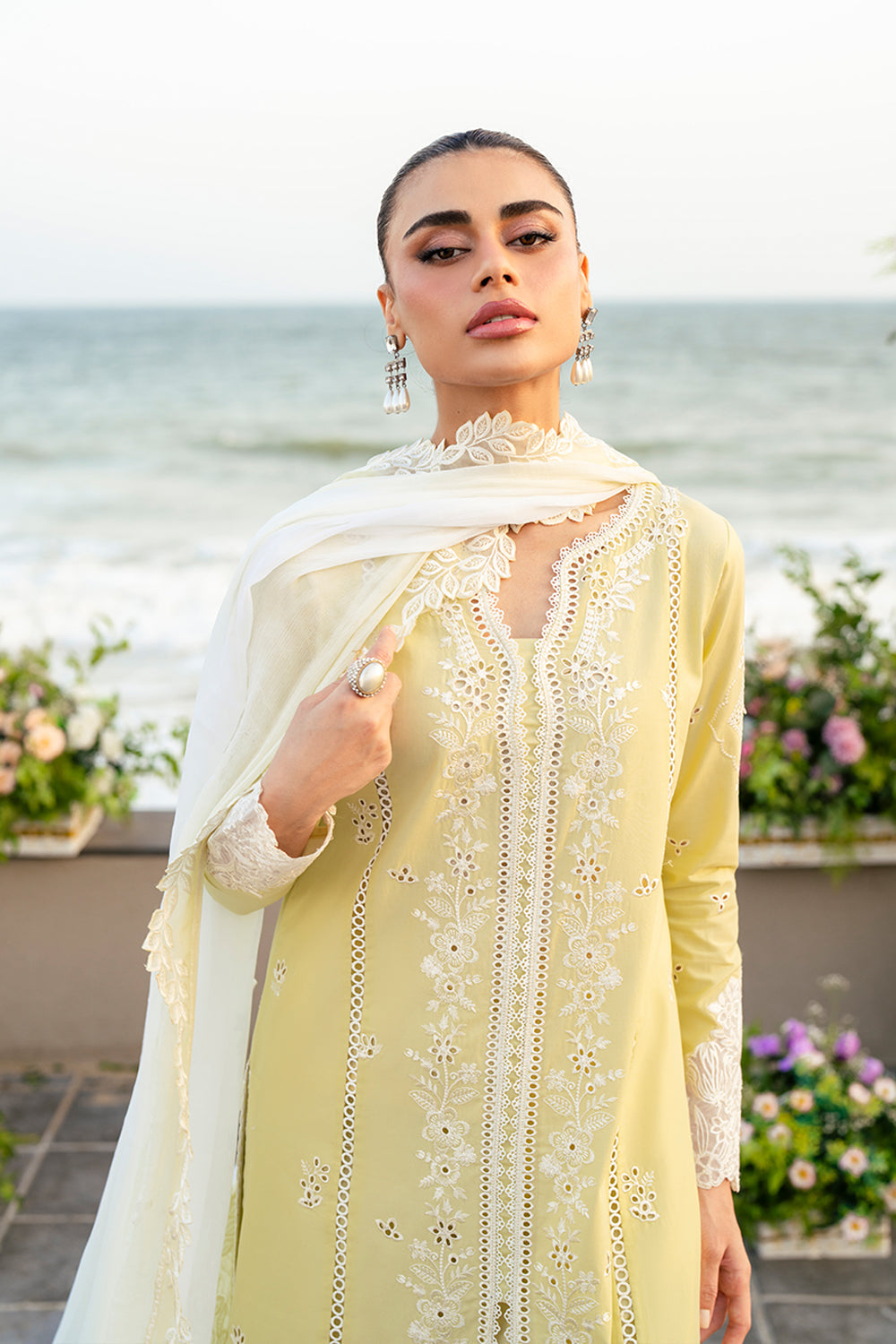 Azure | Luxury Lawn 26 | Imperial Saffron, image 3