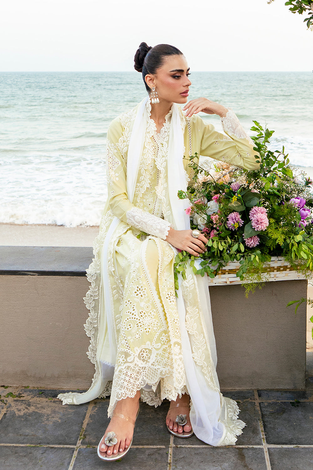 Azure | Luxury Lawn 26 | Imperial Saffron-4