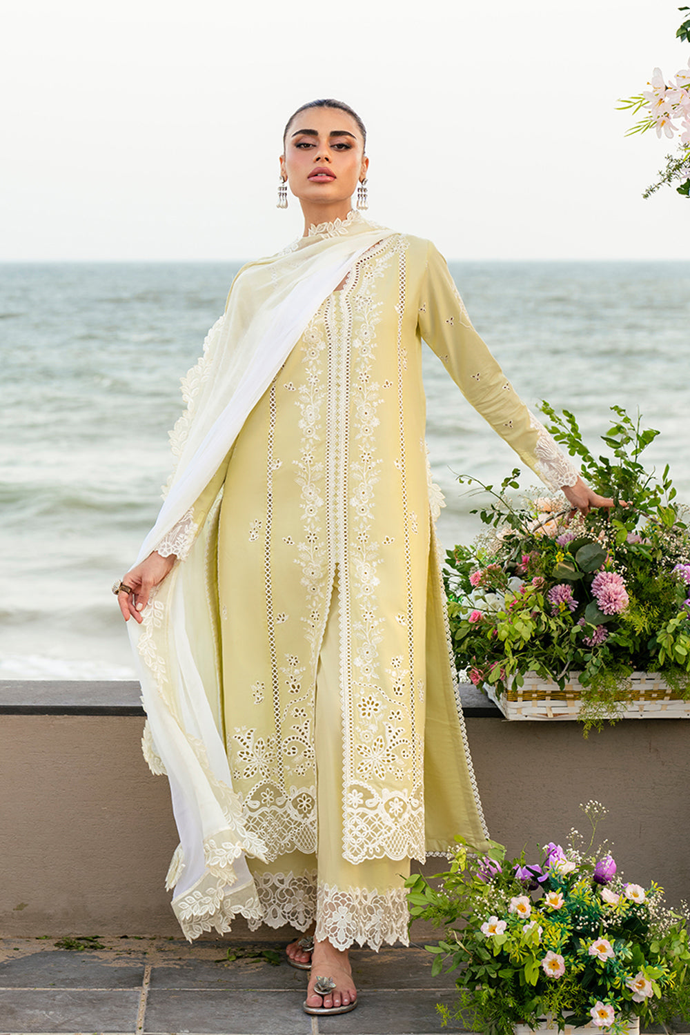 Azure | Luxury Lawn 26 | Imperial Saffron-2