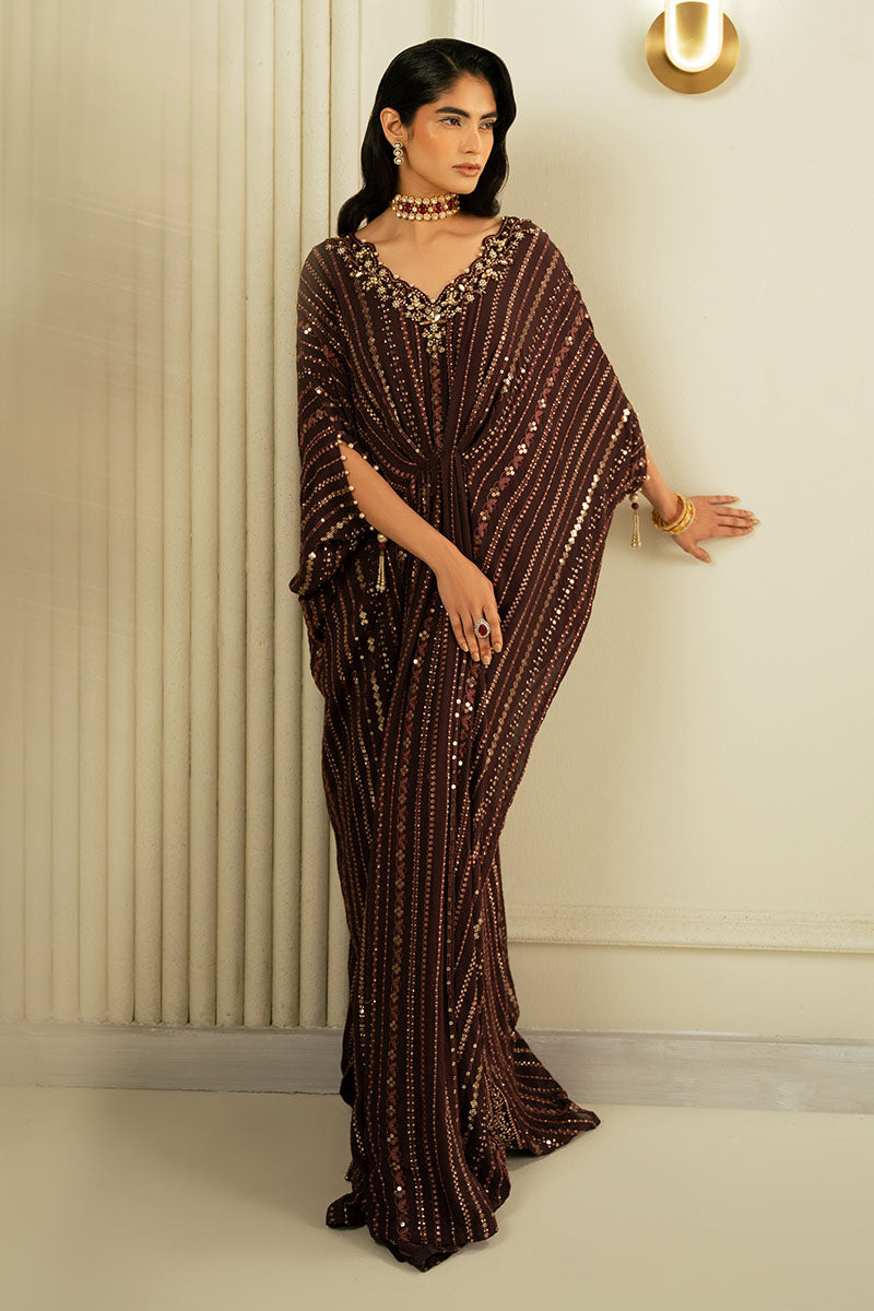 Cross Stitch | Wedding Pret | Potent Mist Embroidered Chiffon Shirt-2