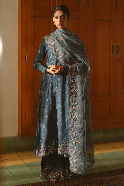 Cross Stitch | Luxe Atelier 25 | MAJESTIC TEAL -  CROS Ladies Clothes - Original Designer Dress - House of Maryam