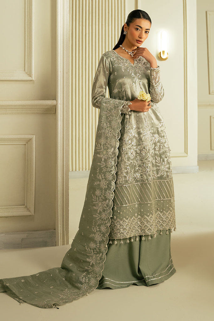 Cross Stitch | Wedding Collection 25 | MUTED MIRAGE -  Cross Stitch Ladies Clothes - Original Designer Dress - House of Maryam