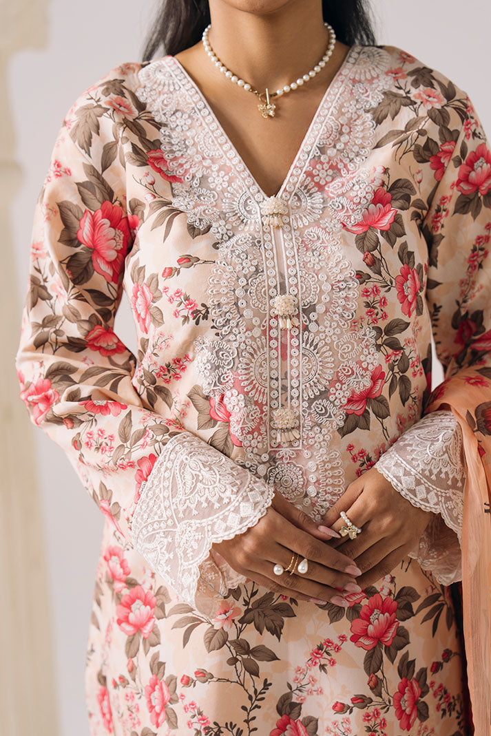 Imrozia Premium | Floral Atelier Lawn | IPL-19 Fleur Pastelle-3
