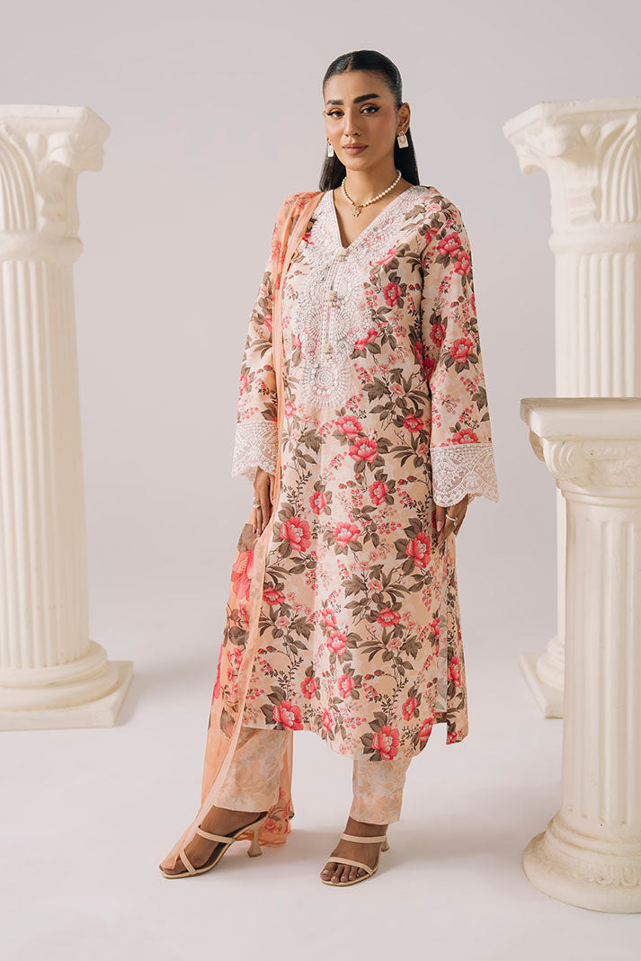 Imrozia Premium | Floral Atelier Lawn | IPL-19 Fleur Pastelle-5