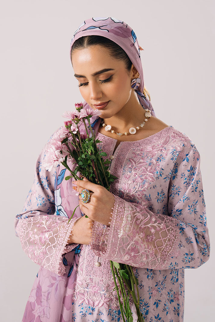 Imrozia Premium | Floral Atelier Lawn | IPL-21 Lavender Grace-4