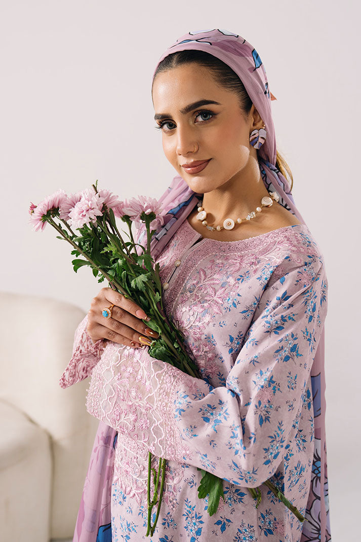 Imrozia Premium | Floral Atelier Lawn | IPL-21 Lavender Grace, image 3