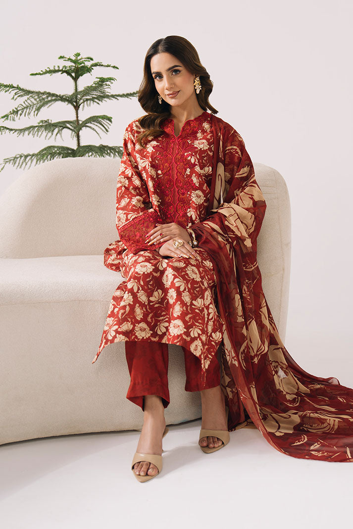 Imrozia Premium | Floral Atelier Lawn | IPL-26 Floral Nocturne-4