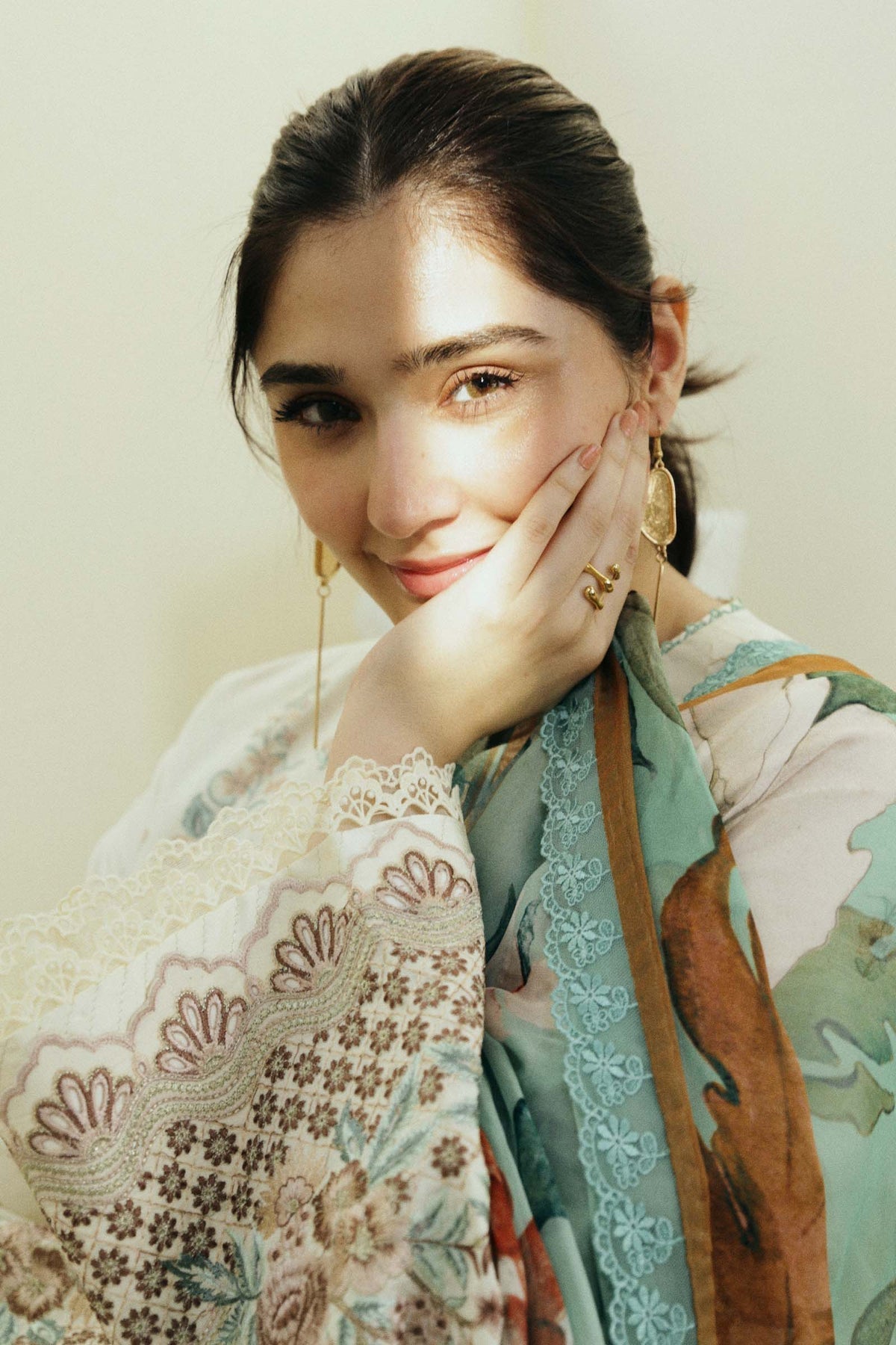 Zara Shahjahan | Coco Lawn Eid Edit 24 | IVORY-D10 -  Zara Shahjahan Luxury - Original Designer Dress - House of Maryam