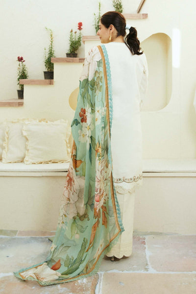 Zara Shahjahan | Coco Lawn Eid Edit 24 | IVORY-D10 -  Zara Shahjahan Luxury - Original Designer Dress - House of Maryam