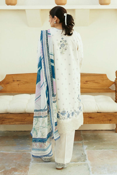 Zara Shahjahan | Coco Lawn Eid Edit 24 | IVORY-D4 -  Zara Shahjahan Luxury - Original Designer Dress - House of Maryam