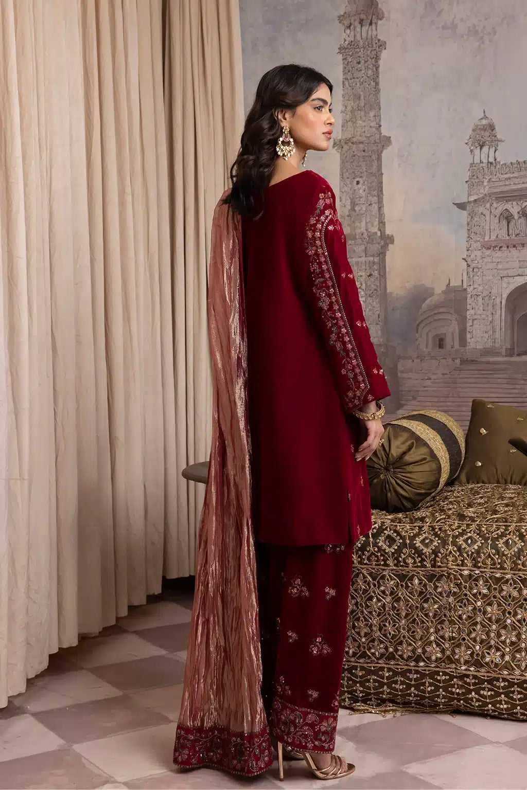 Iznik | Festive Velvet 23 | IV-27 HARF -  Iznik Formal - Original Designer Dress - House of Maryam