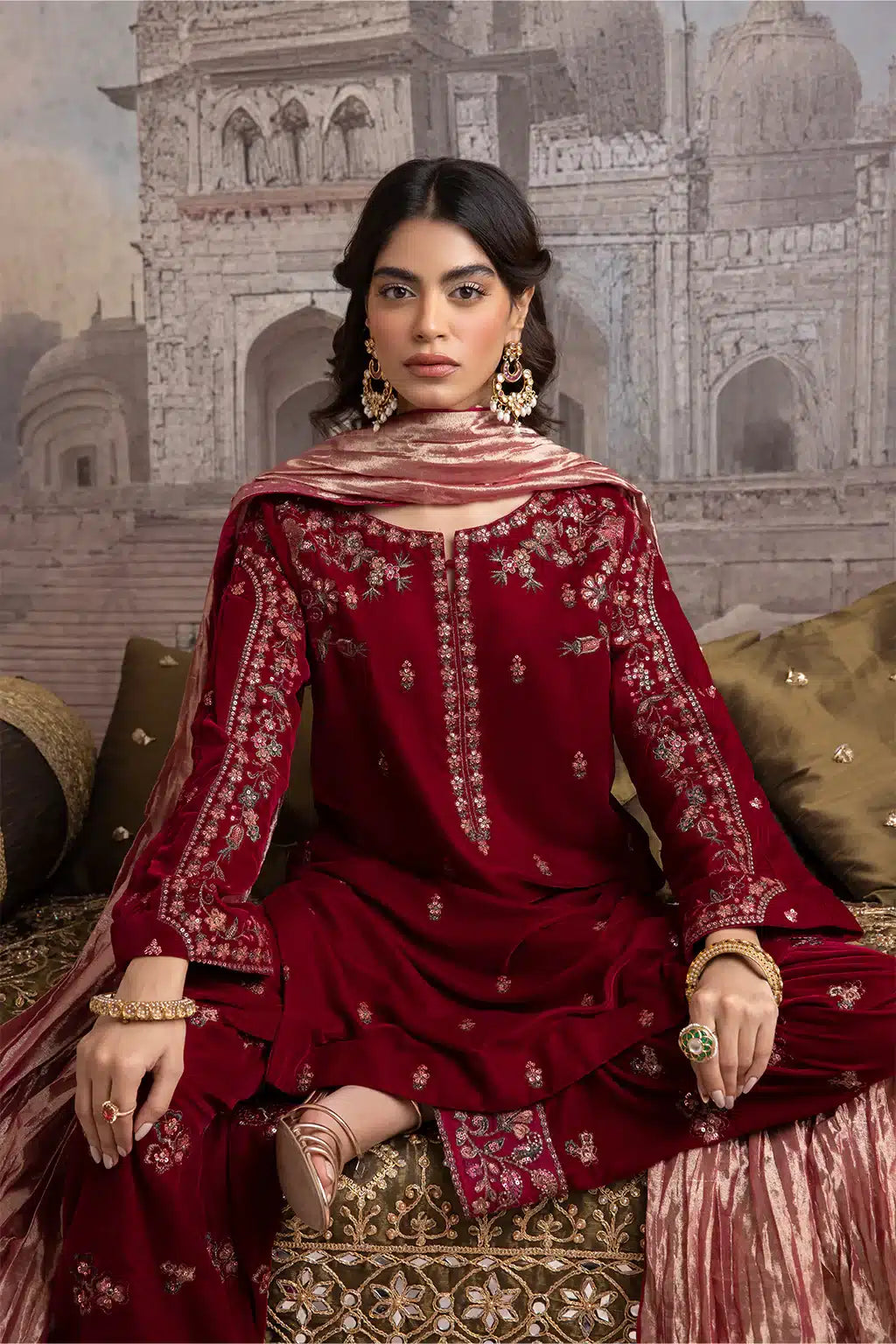 Iznik | Festive Velvet 23 | IV-27 HARF -  Iznik Formal - Original Designer Dress - House of Maryam