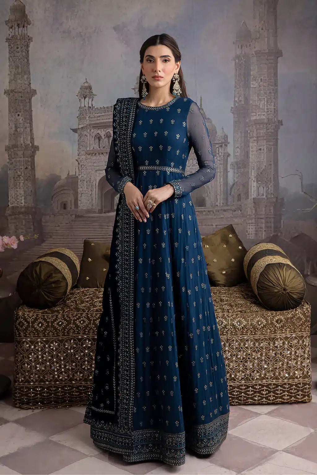 Iznik | Festive Velvet 23 | IV-25 RAQS -  Iznik Formal - Original Designer Dress - House of Maryam