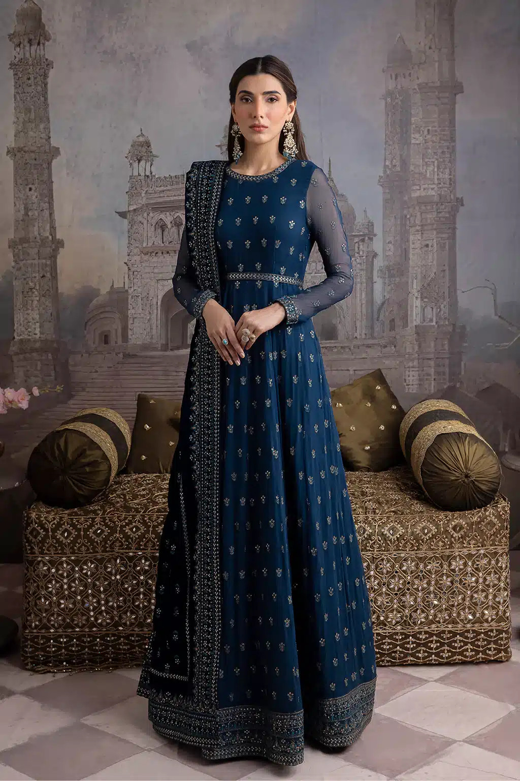 Iznik | Festive Velvet 23 | IV-25 RAQS -  Iznik Formal - Original Designer Dress - House of Maryam