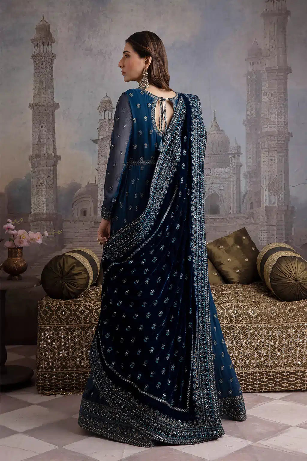 Iznik | Festive Velvet 23 | IV-25 RAQS -  Iznik Formal - Original Designer Dress - House of Maryam
