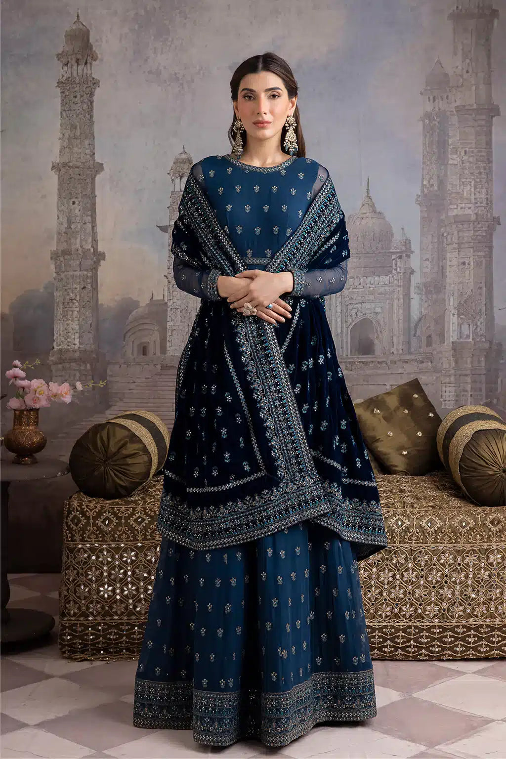 Iznik | Festive Velvet 23 | IV-25 RAQS -  Iznik Formal - Original Designer Dress - House of Maryam