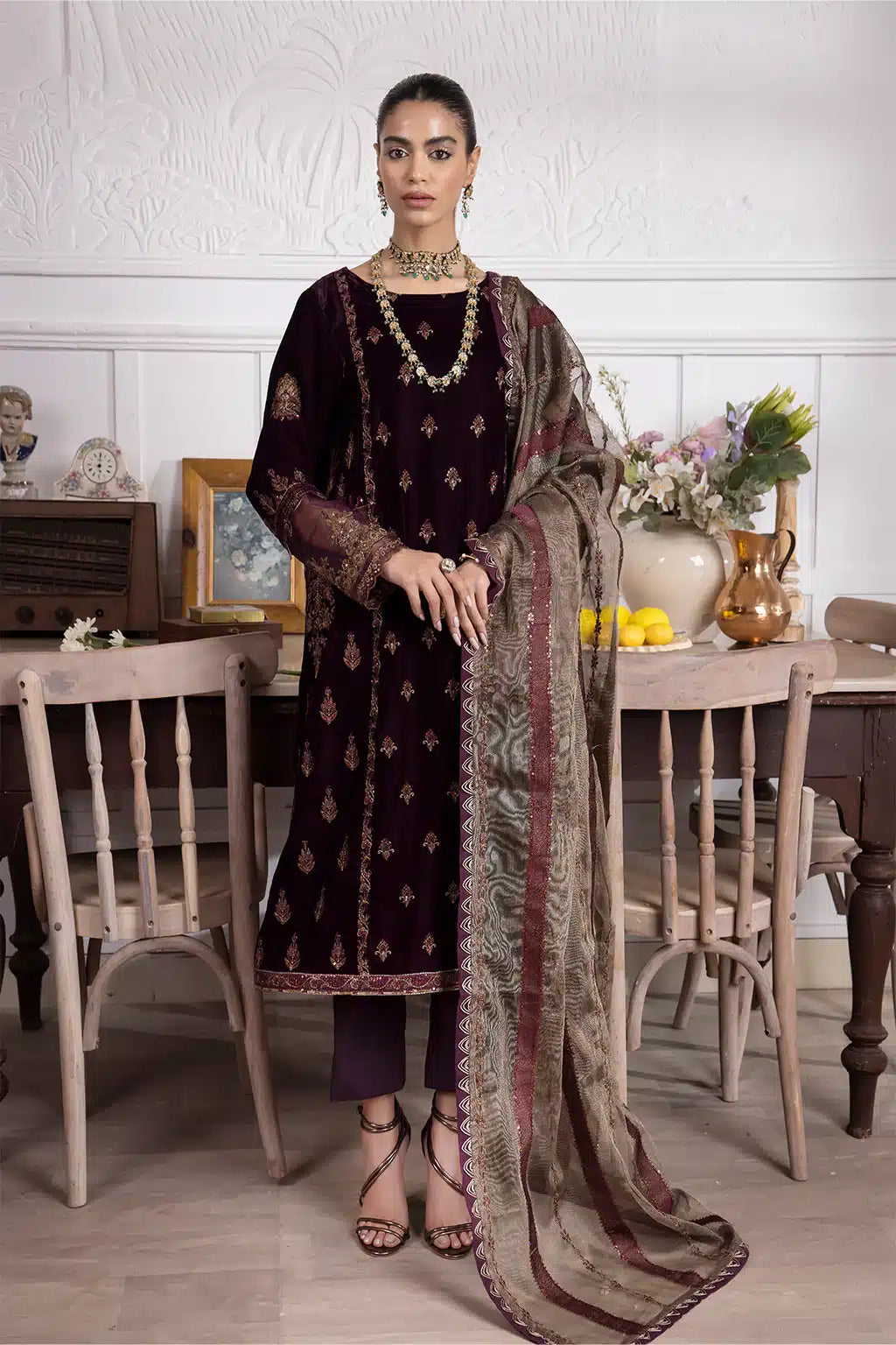 Iznik | Festive Velvet 23 | IV-23 SEHER -  Iznik Formal - Original Designer Dress - House of Maryam
