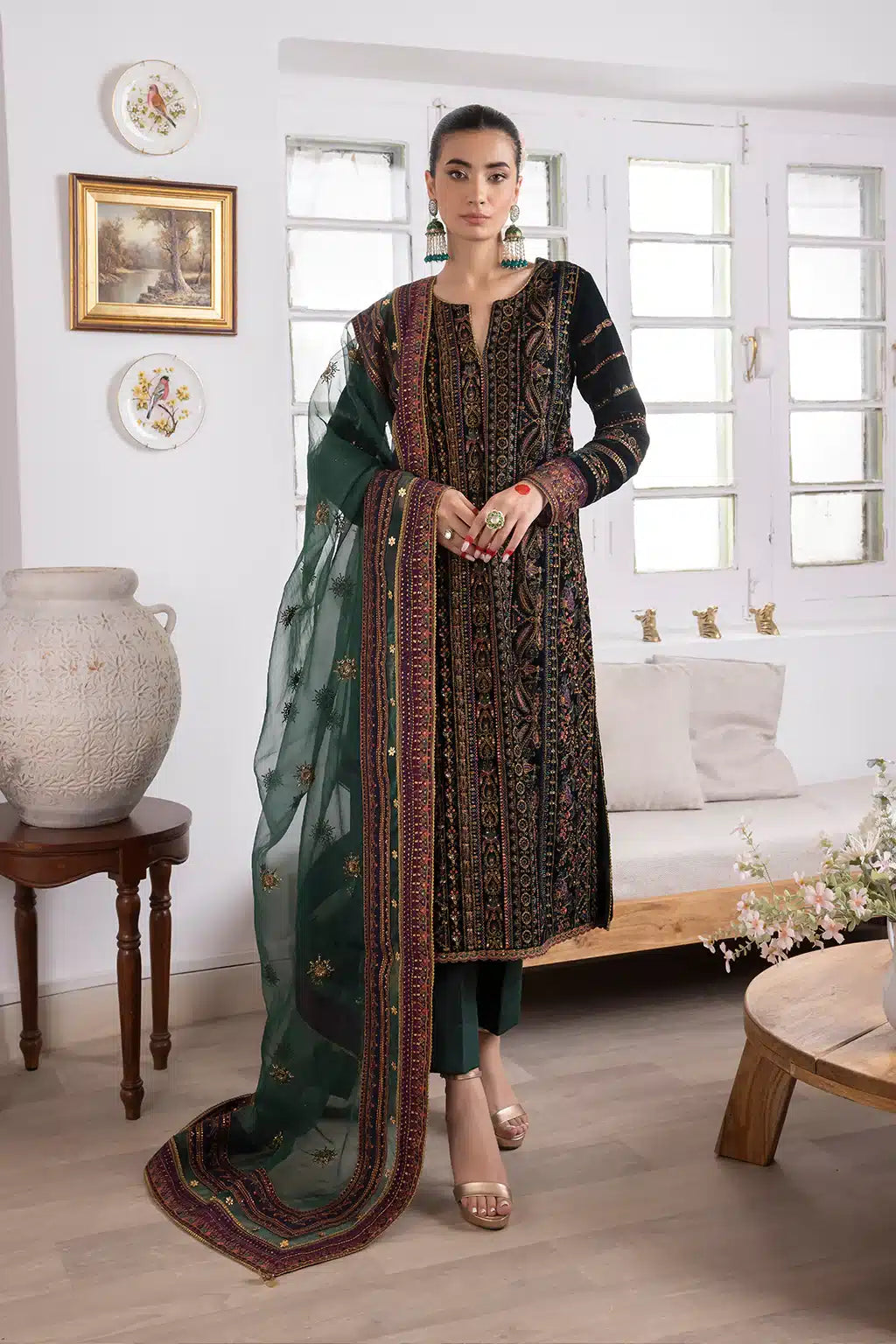 Iznik | Festive Velvet 23 | IV-22 HUSHAIMA -  Iznik Formal - Original Designer Dress - House of Maryam