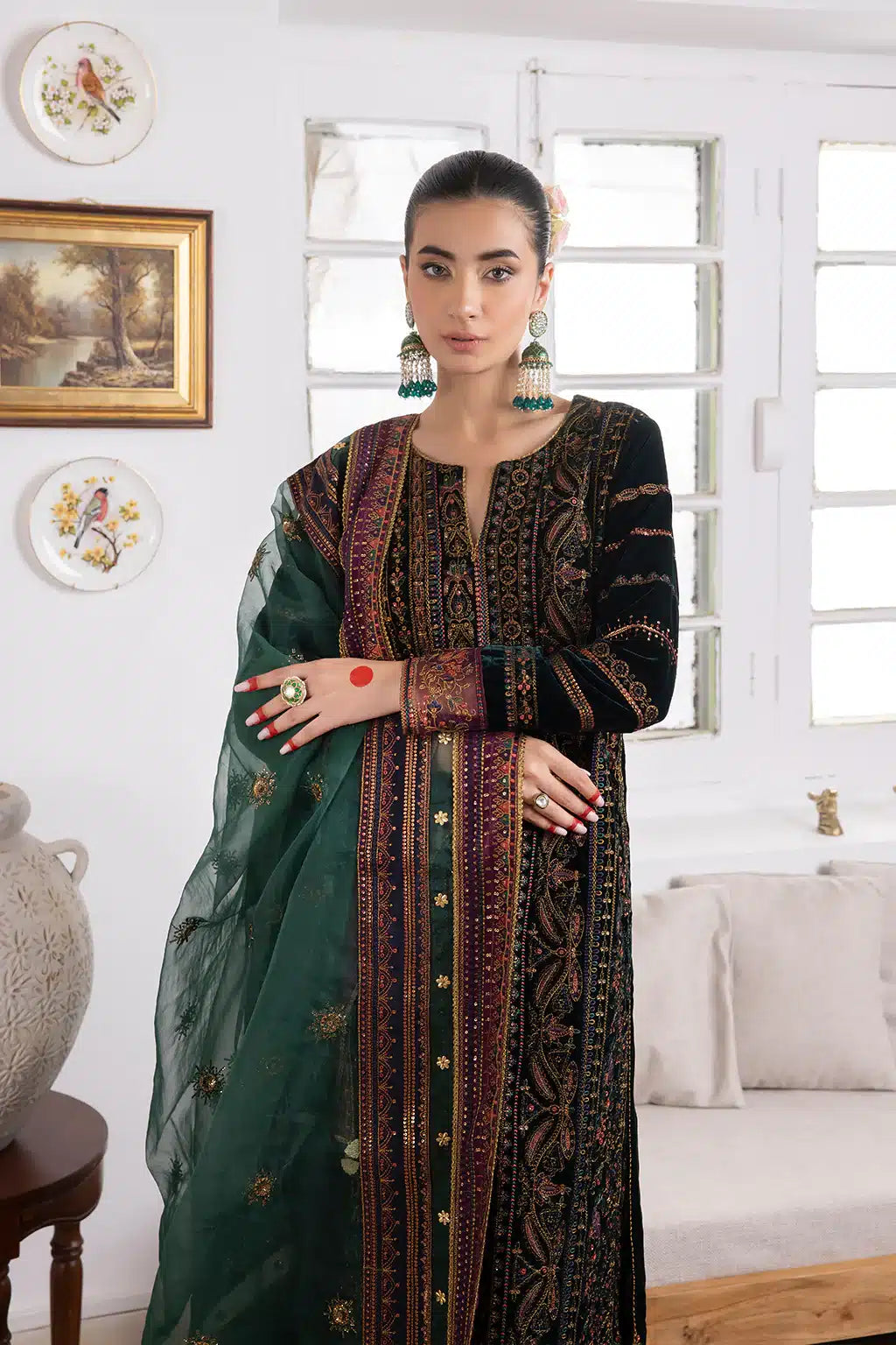 Iznik | Festive Velvet 23 | IV-22 HUSHAIMA -  Iznik Formal - Original Designer Dress - House of Maryam