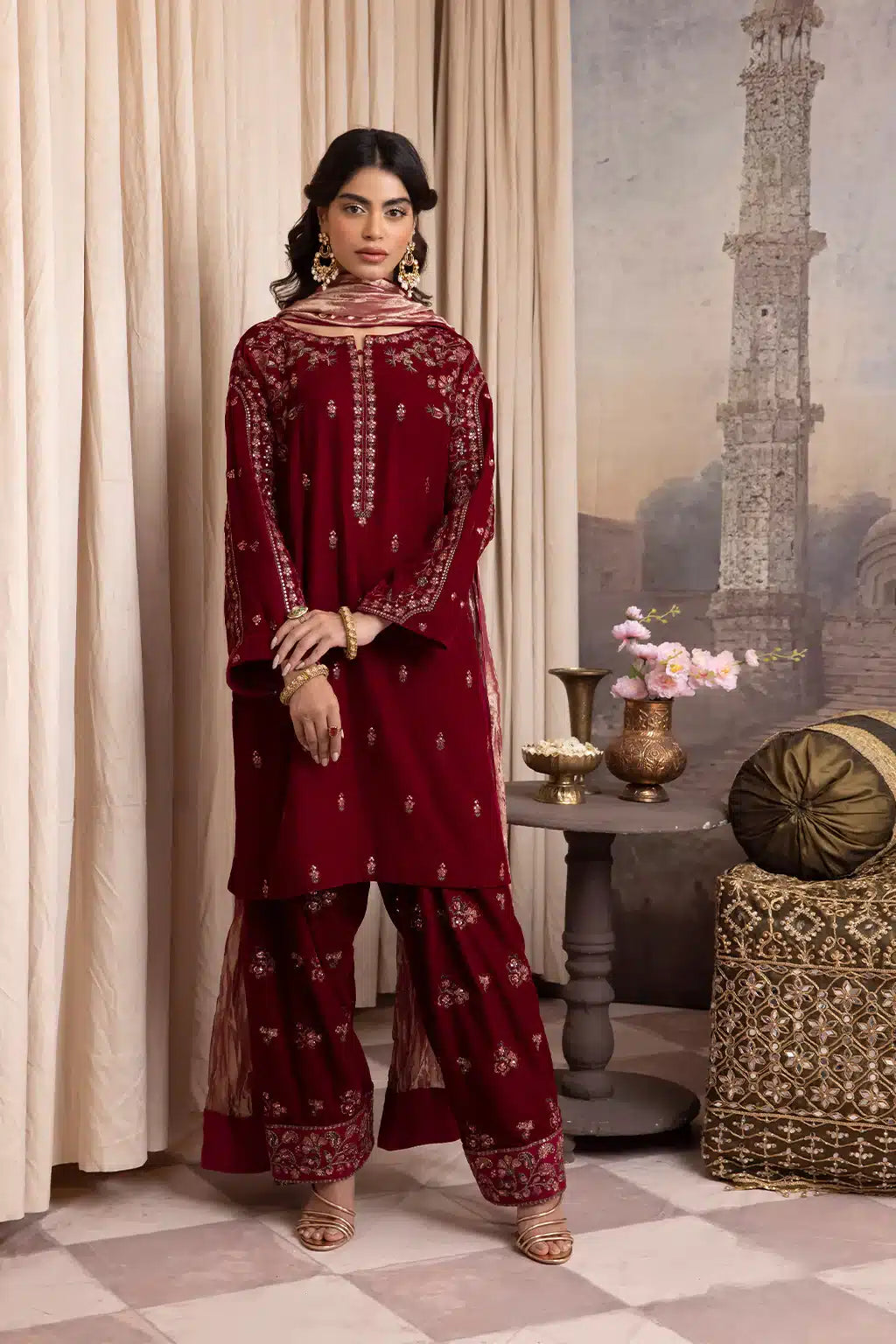 Iznik | Festive Velvet 23 | IV-27 HARF -  Iznik Formal - Original Designer Dress - House of Maryam