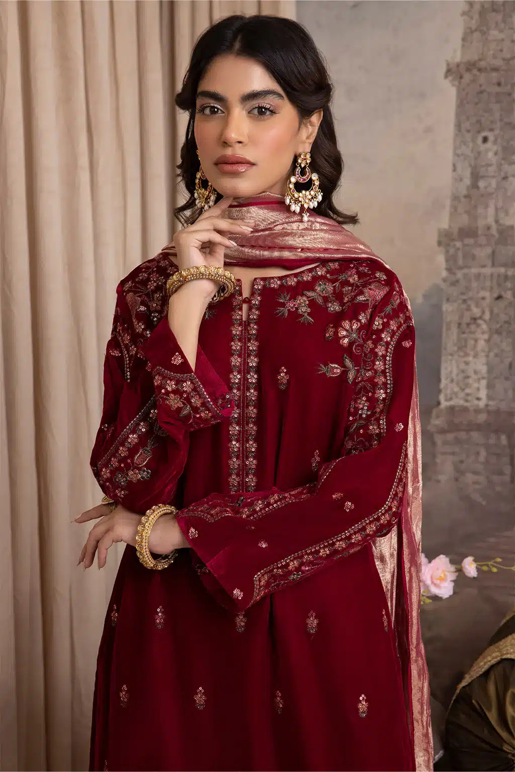 Iznik | Festive Velvet 23 | IV-27 HARF -  Iznik Formal - Original Designer Dress - House of Maryam