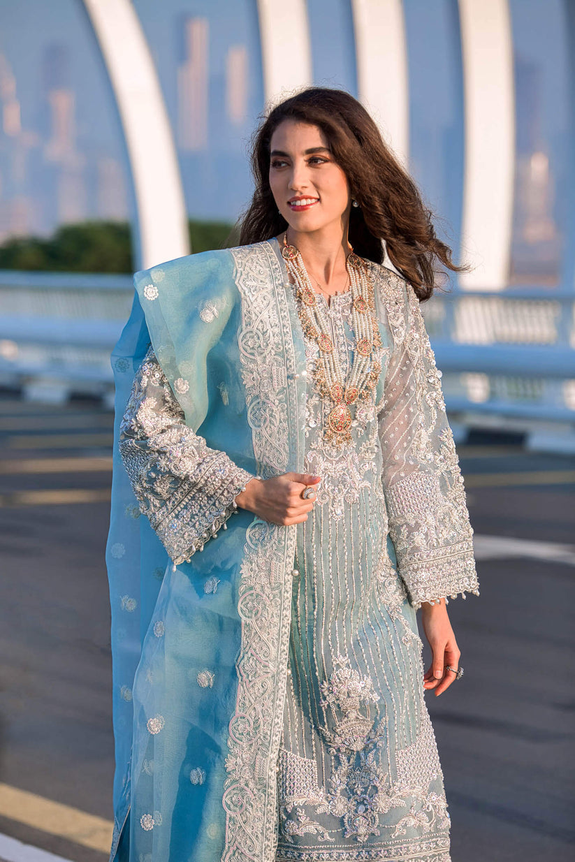 Kara | Kamdani Festive Collection | Icy Cascade -  Kara Ladies Clothes - Original Designer Dress - House of Maryam