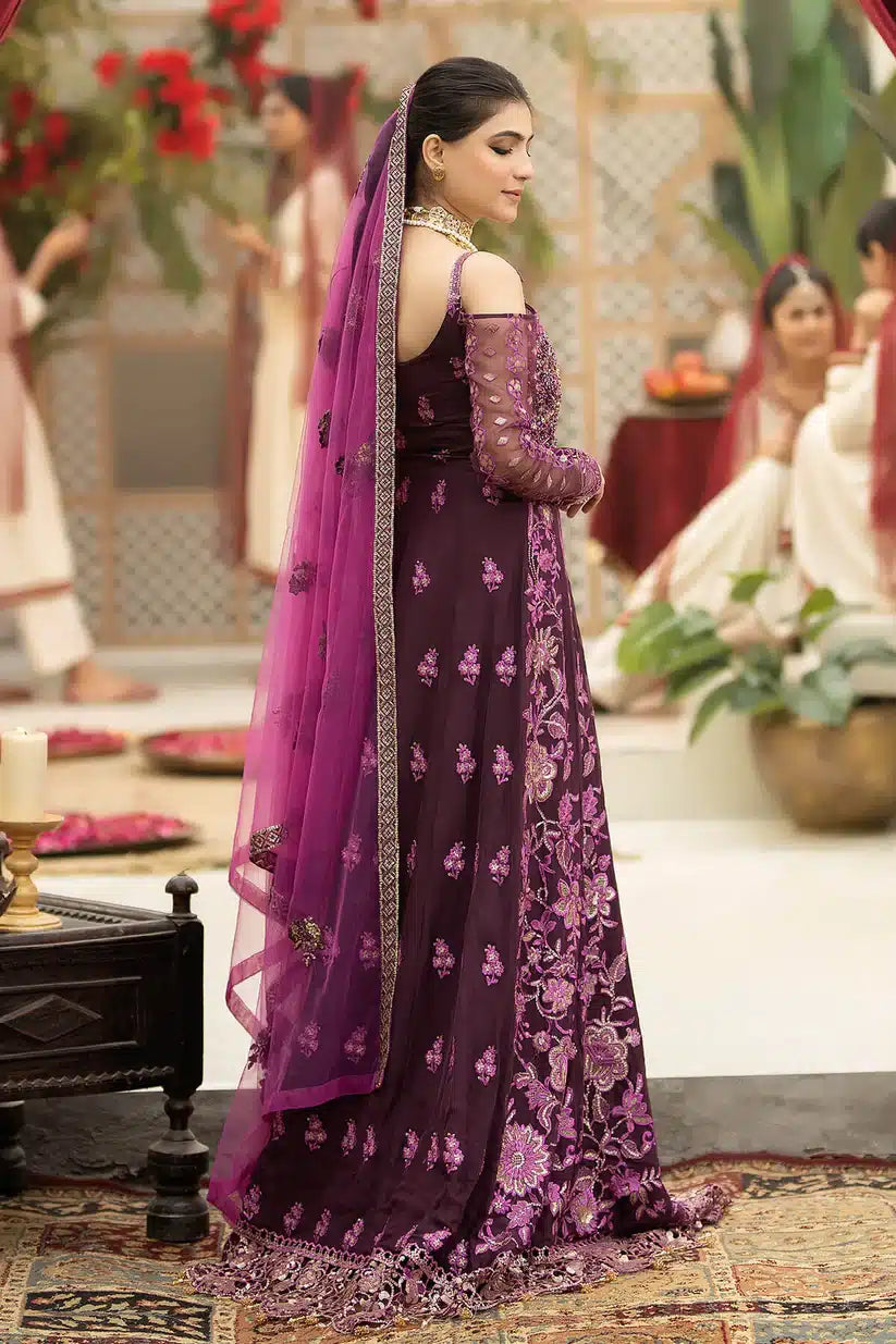 Imrozia Premium | Falesia Formals 23 | L-261 Lucida Purple by Designer Imrozia Premium - House of Maryam - Pakistani Designer Ethnic Wear in {{ shop.shopifyCountryName }}