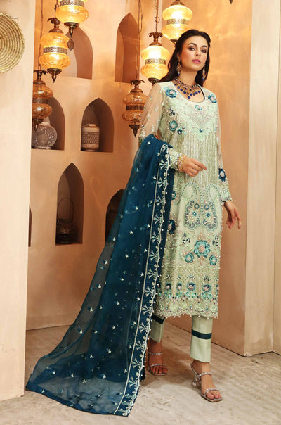 Waqas Shah | Ishq Naama | SAAVAN -  Waqas Shah Formal - Original Designer Dress - House of Maryam