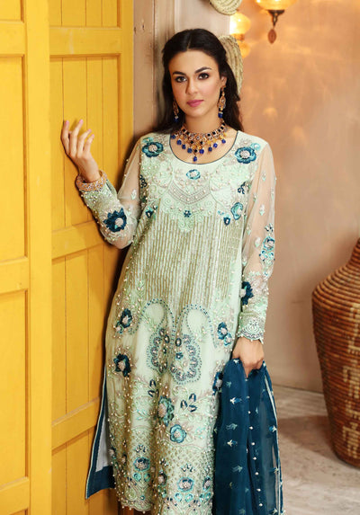 Waqas Shah | Ishq Naama | SAAVAN -  Waqas Shah Formal - Original Designer Dress - House of Maryam