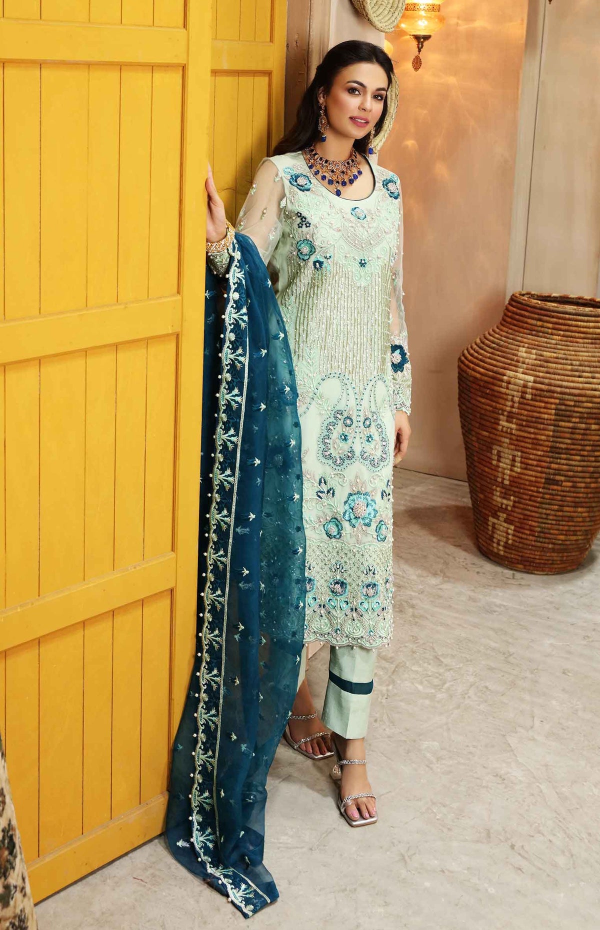 Waqas Shah | Ishq Naama | SAAVAN -  Waqas Shah Formal - Original Designer Dress - House of Maryam