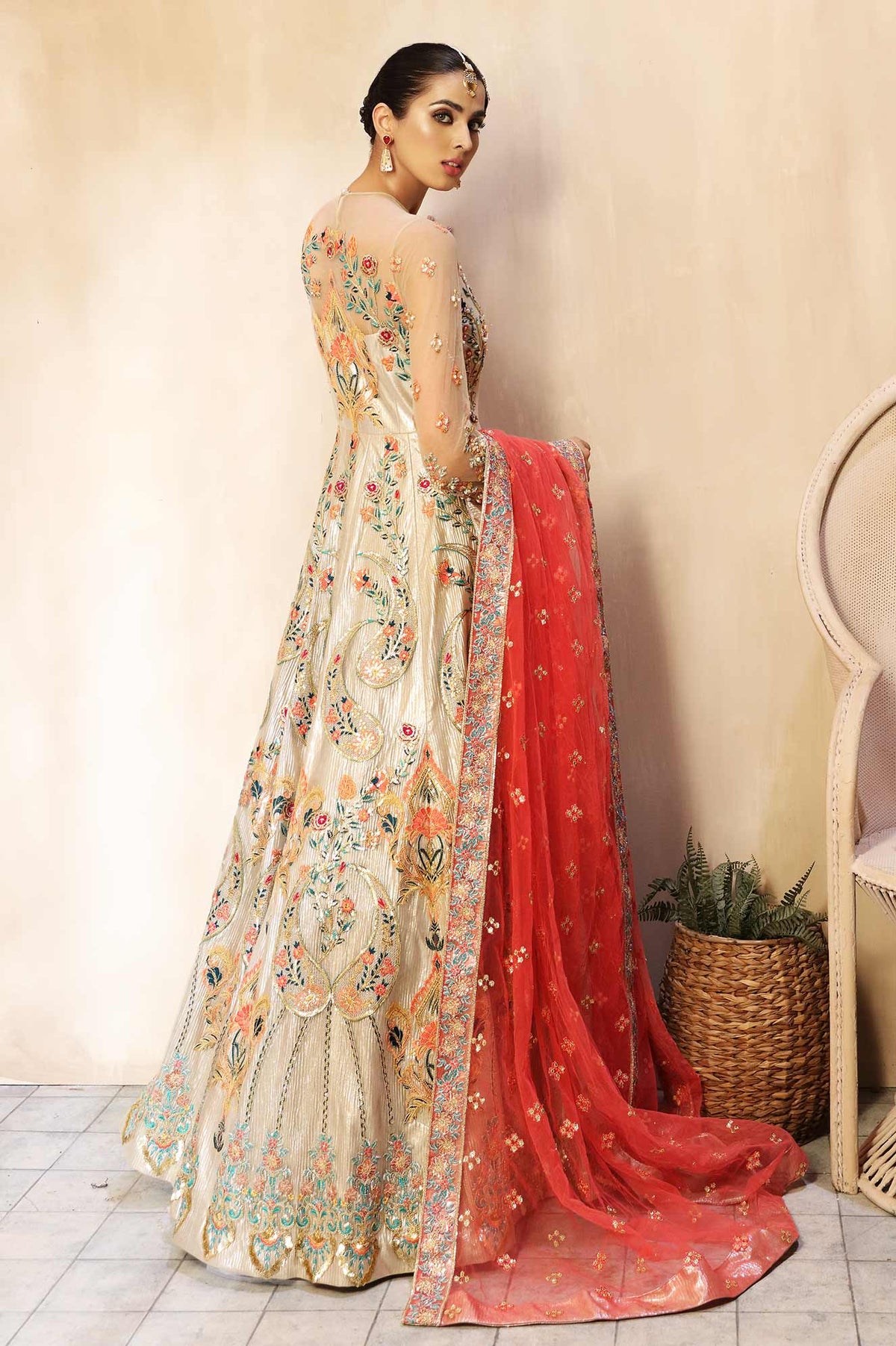 Waqas Shah | Ishq Naama | FLORA -  Waqas Shah Formal - Original Designer Dress - House of Maryam
