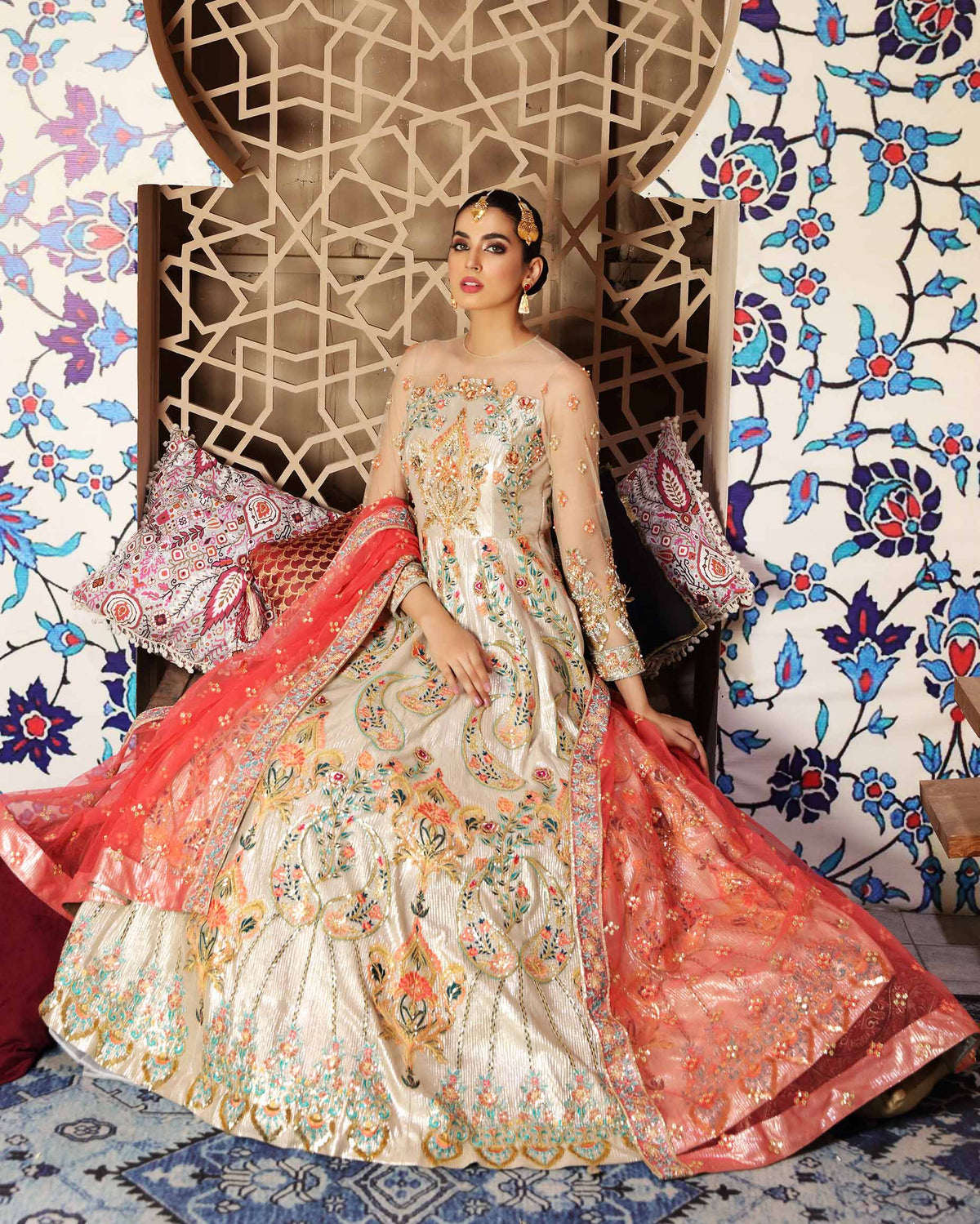 Waqas Shah | Ishq Naama | FLORA -  Waqas Shah Formal - Original Designer Dress - House of Maryam