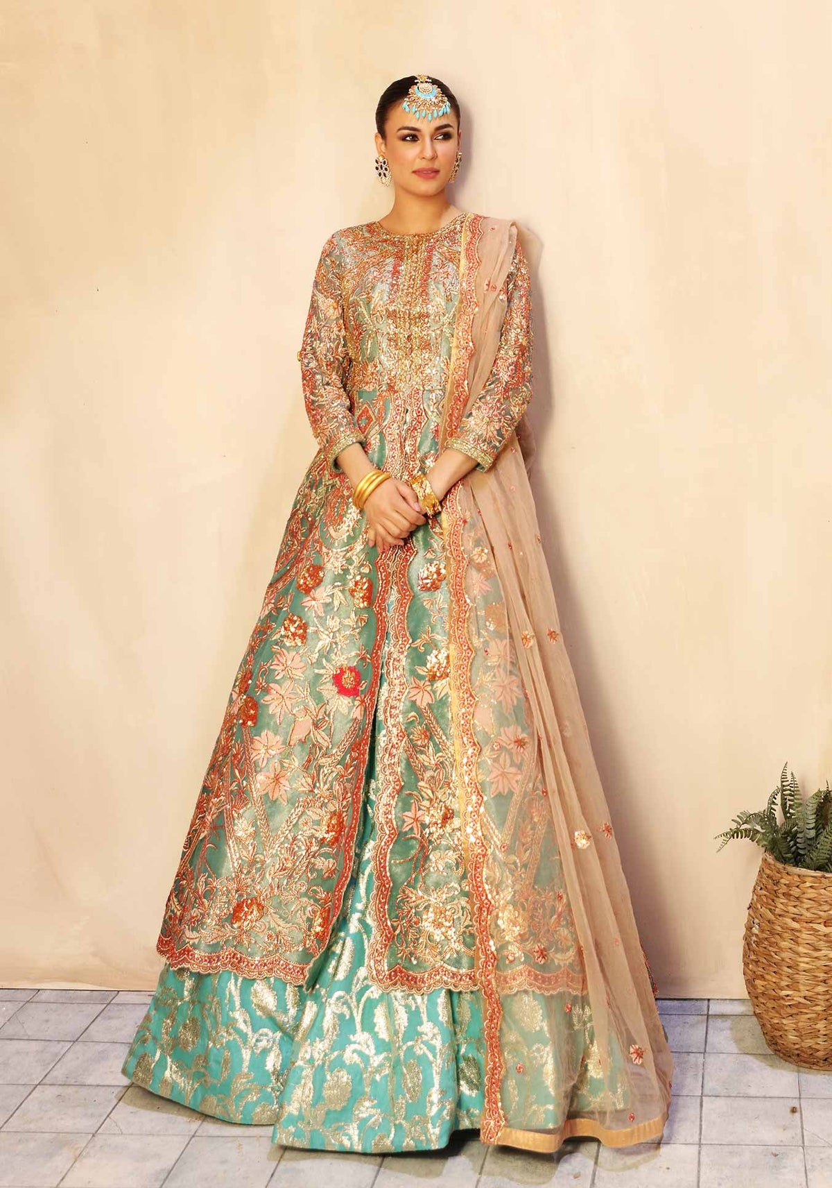 Waqas Shah | Ishq Naama | MARIGOLD -  Waqas Shah Formal - Original Designer Dress - House of Maryam