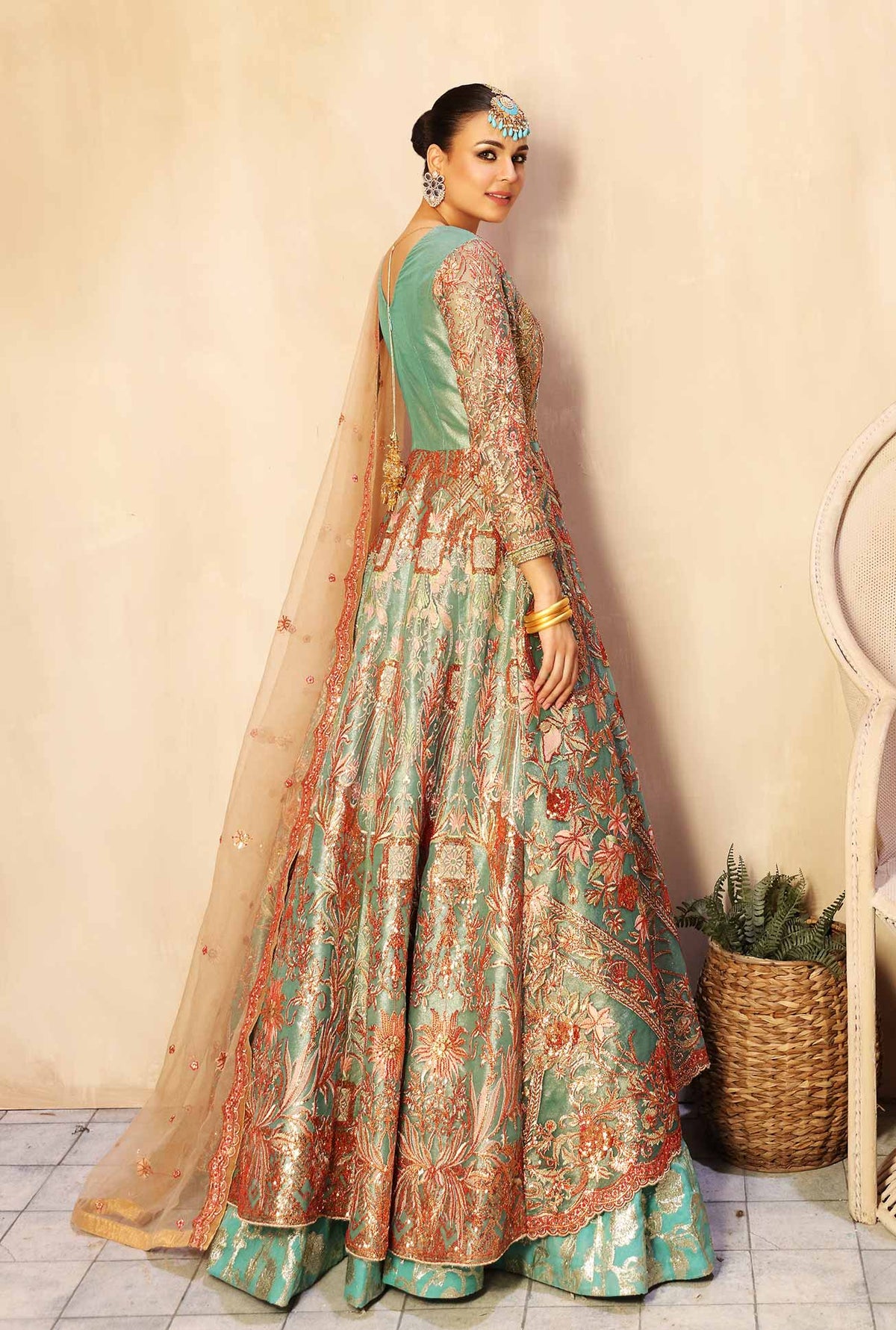 Waqas Shah | Ishq Naama | MARIGOLD -  Waqas Shah Formal - Original Designer Dress - House of Maryam