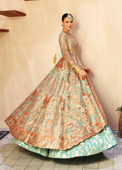 Waqas Shah | Ishq Naama | MARIGOLD -  Waqas Shah Formal - Original Designer Dress - House of Maryam