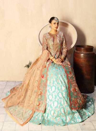 Waqas Shah | Ishq Naama | MARIGOLD -  Waqas Shah Formal - Original Designer Dress - House of Maryam