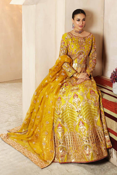 Waqas Shah | Ishq Naama | SUNSHINE -  Waqas Shah Formal - Original Designer Dress - House of Maryam