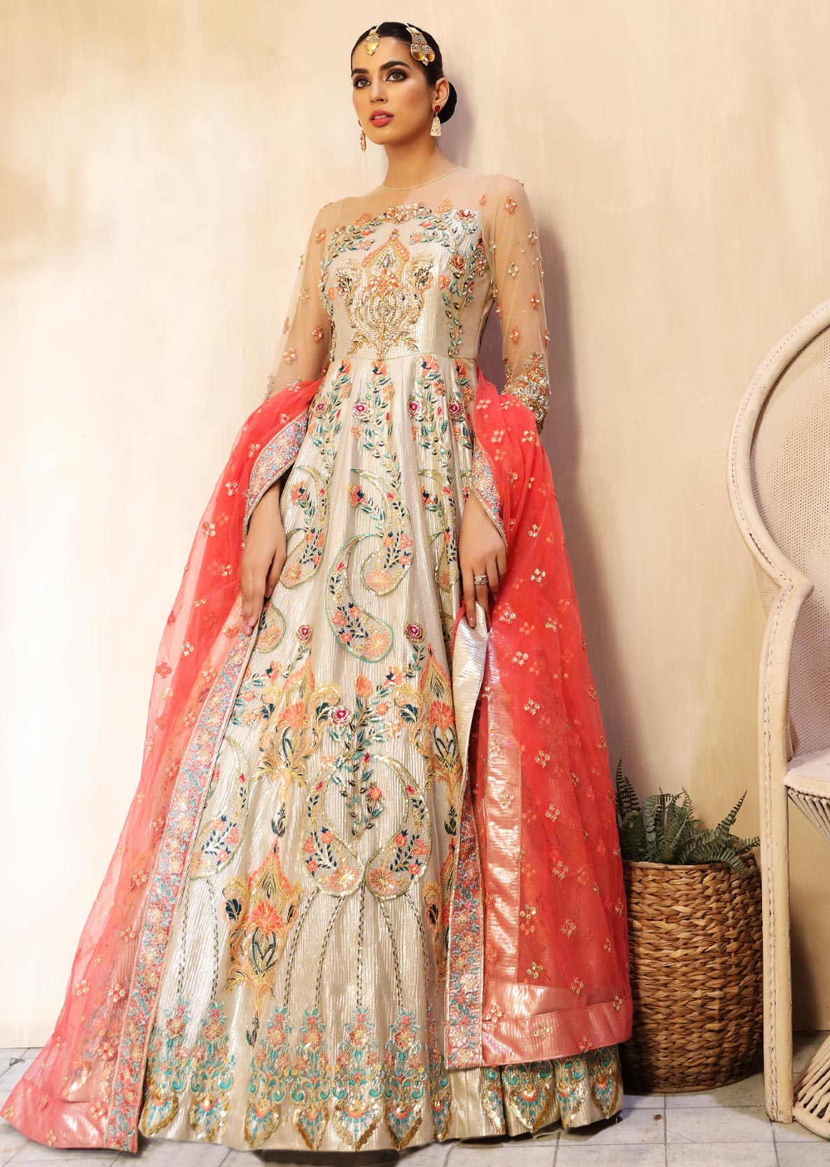 Waqas Shah | Ishq Naama | FLORA -  Waqas Shah Formal - Original Designer Dress - House of Maryam